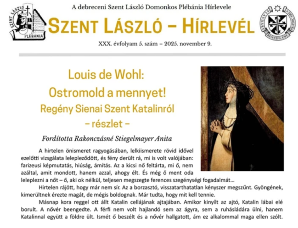 Szent László-Hírlevél XXXI. évfolyam 1. szám